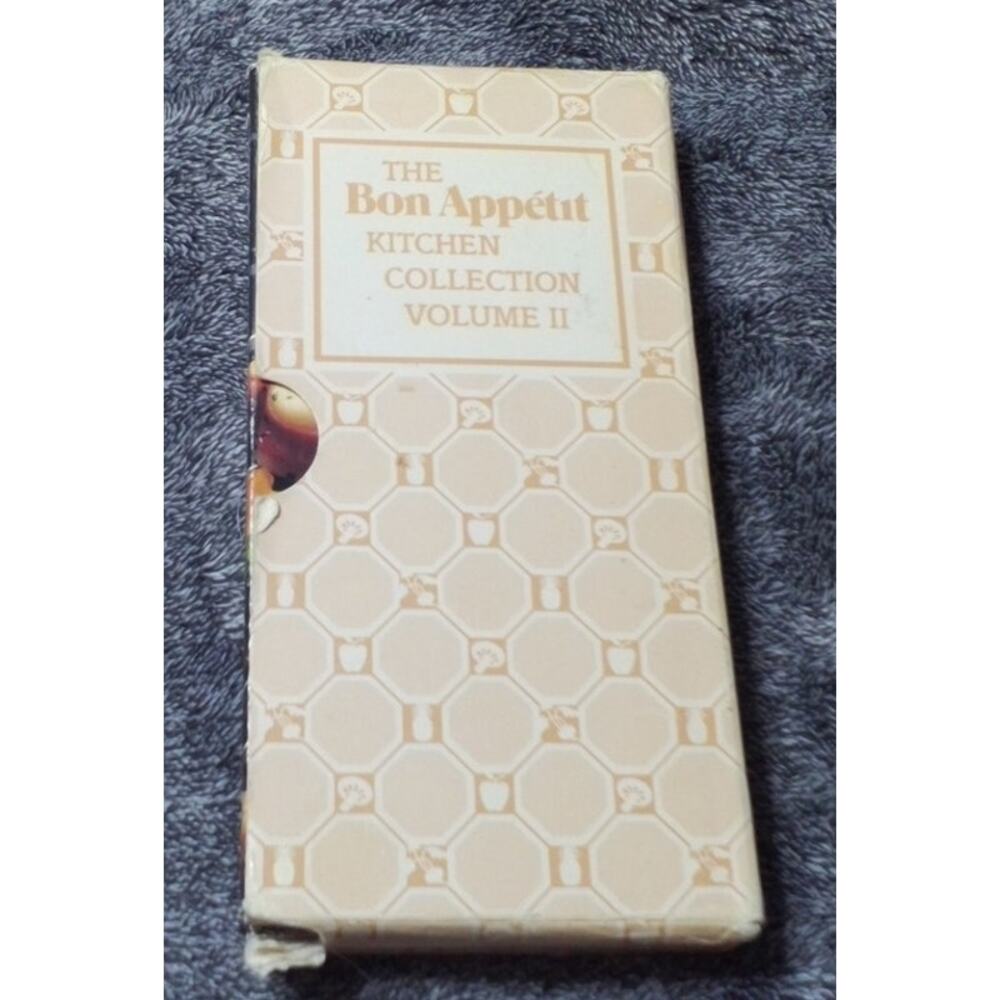 Vintage 1987 Bon Appétit Kitchen Collection Vol II 4 Cookbooks w/ Slipcase